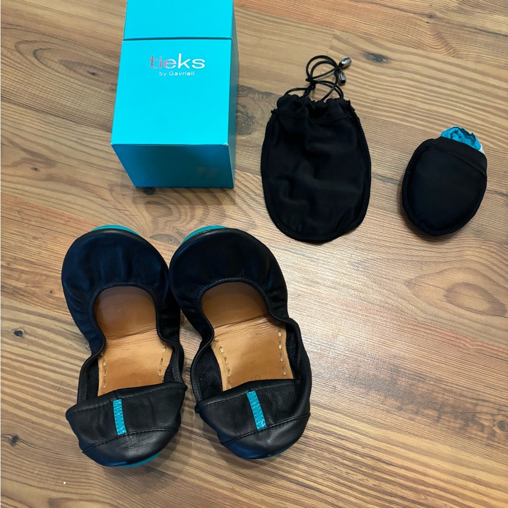 Tieks by Gavrieli Black Leather Size 9